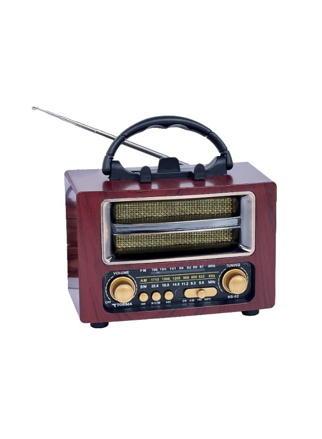 TORİMA NS-02 NOSTALGIA WIRELESS SPEAKER BROWN - Image 1